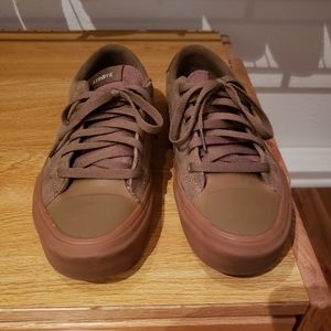 Straye brown suede skate shoes